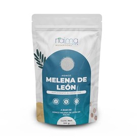 NAIMA Hongo Melena de Len en Polvo, 100 g  Hongo Adaptgeno 100 Natural  Suplemento Vegano con Nutrientes Esenciales  Energa, Concentracin y Memoria,  