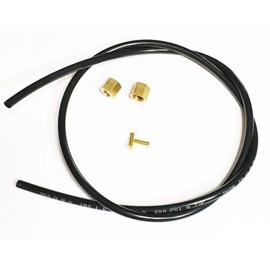 Sellerocity Air Compressor 1/4" Compression Tube Size Unloader Hose Head Pressure 36" Bleed Line Kit W/1/4" Captive Nut Includes Sleeve Ferrule & Insert