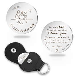 fuakUip Gifts for Dad,Father's Day Gifts,Presents for Dad,Daddy Gift,Fathers Presents from Daughter and Son,Father Birthday Present,Pocket Hug Gift