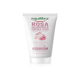 Equilibra Face Hyaluronic Rose Moisturising Face Cream with Damascene Rose and Hyaluronic Acid, Moisturising, Fast Absorbing, Non-Greasy, 75 ml