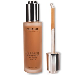 TRUPURE ORGANICS Supreme Moisturizer -Serum specifically formulated for aging skin, boosts collagen that plumps the skin 2 fl.oz.