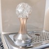 Crystal Ball Coffee Flat Tamper Stainless Steel Base Powder Hammer