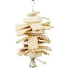 Litewoo Parrot Chew Toys Bird Beak Grinding Grass with Bell