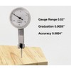 7 Jewels Dial Test Indicator, Gauge Range 0.03" Graduation 0.0005"