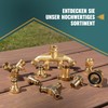 POPPSTAR Hose Connector 1 Inch Brass (Including Union Nut with