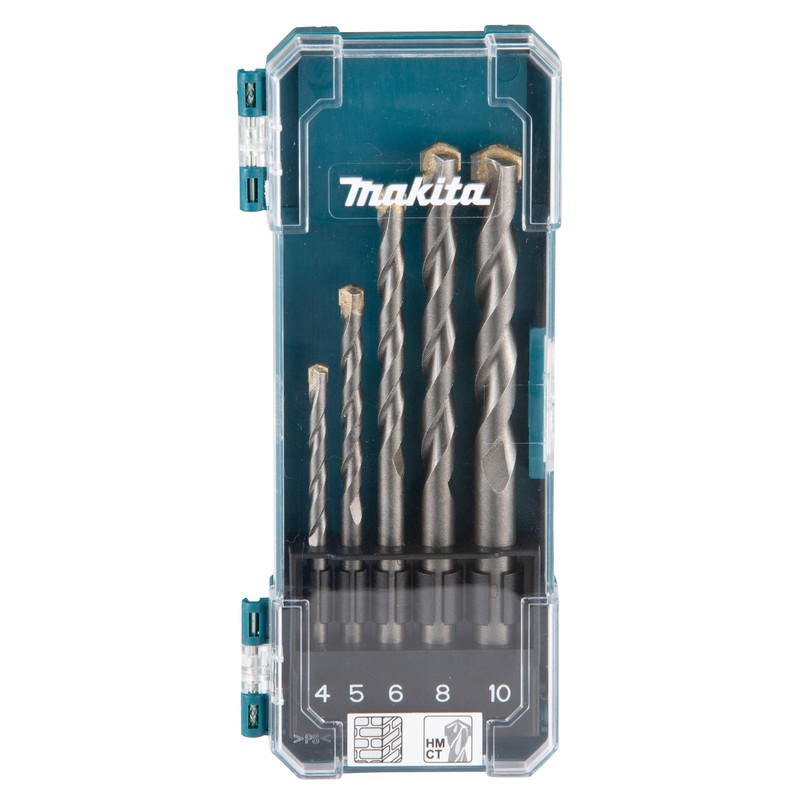 Makita D-72877 TCT Drill Bit Set 5 Piece Straight