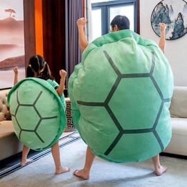 Wearable Turtle Shell Pillows,51in Tortoise Plush Pillow,Giant Wearable Turtle Shell Pillow ,Removable Oversized Doll Throw Animal Costume Wearable Plush Toys Best Gifts for Kids and Adult (47.2in)