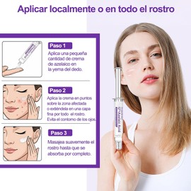 4 Piezas Crema Ácido Azelaico 15% Suero Facial,Sérum para el Rostro Reducir Imperfecciones, Manchas y Rojeces,Crema Hidratante Facial Para Todo Tipo de Piel (Estilo I)