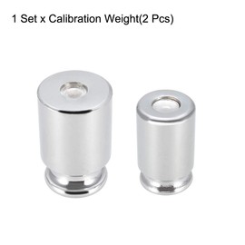 sourcing map Gram Calibration Weight Set 50g 100g M1 Precision Steel Chrome-Plated for Digital Scales