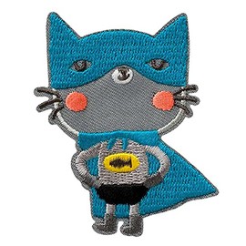 Superhero Cat Animal Patch Iron On Patch Applique Patch Applique Iron On Patch Size 4.6 x 6.3 cm