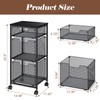 Sbanmao 3 Drawer Mobile File Cabinet for Home Office, Rolling