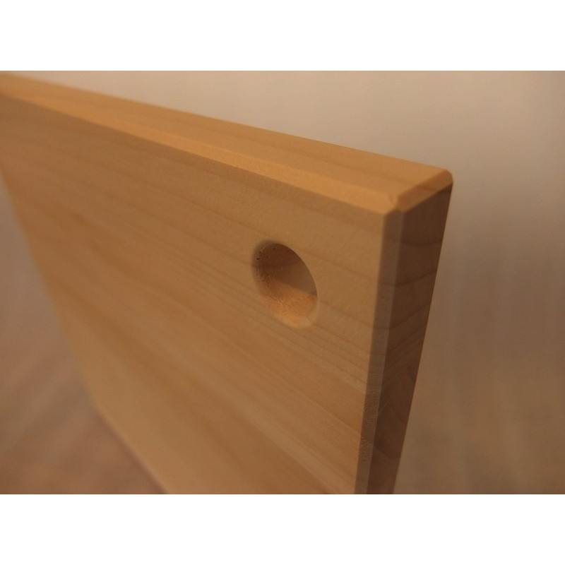 katajiya Wooden Cutting Board, Gingo, Natural Wood, Solid Wood, Square,