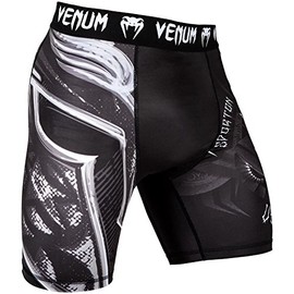 Venum Men's Gladiator 3.0 Vale Tudo Shorts XL, Black/White, X-Large