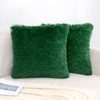 EMEMA Fluffy Cushion Covers Faux Fur Throw Pillow Covers Dark