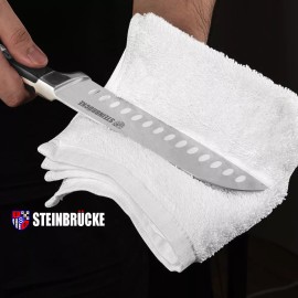 STEINBRÜCKE 7" Kitchen Knife Forged Sharp Blade for Slicing, Dicing,Choppin