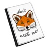 Tue Nicht Fox with Me Passport Holder Cover, black