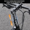 Megcdtr Bike Stem Riser, Bicycle Handlebar Stem Extender, Aluminium Alloy