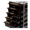 Seville Classic Carro Organizador 10 Cajones Negro Con Ruedas Importado