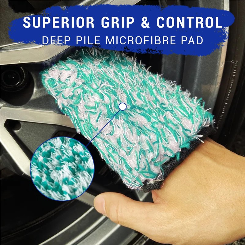 Asheyya 2 Pcs Wash Mitt for Car Washing, Anti-Scratch Soft