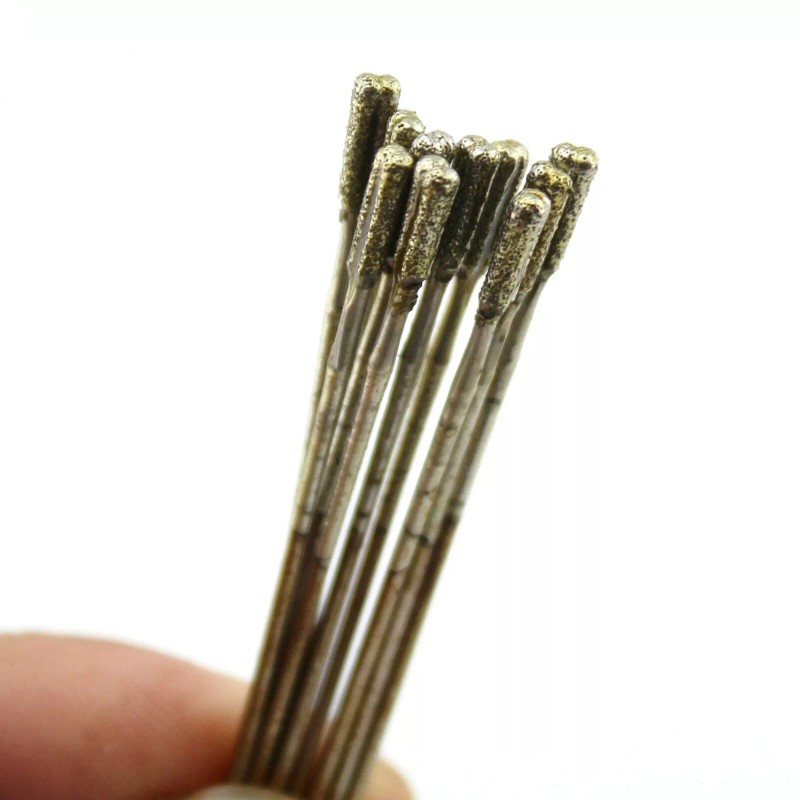 JINGLING 20Pcs 2.2 mm Diamond Lapidary Drill Bits Solid Hole