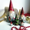 5 Pcs Christmas Matryoshka Christmas Dwarf Collection Doll Stacking Doll