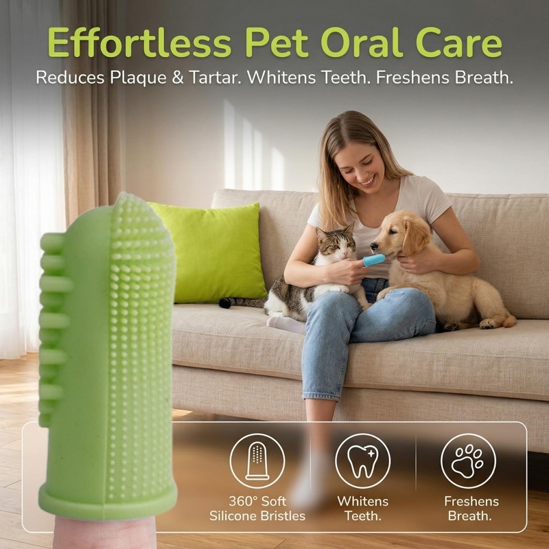 JOVYTH Spazzolino da Denti per Cane Spazzolino da Denti per