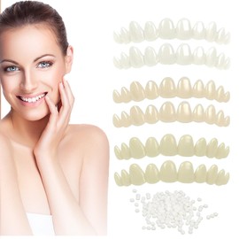 Tooth Repair Kit，Temporary Natural Shade for Filling The Gap, Moldable Thermal Beads Replacement Kit Replace The Missing or Broken Tooth-6PCS-Y02