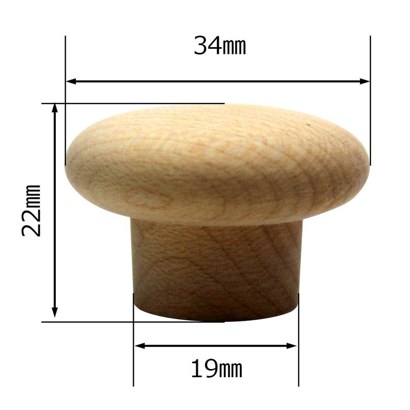WAKI Wood Knob TW – 3