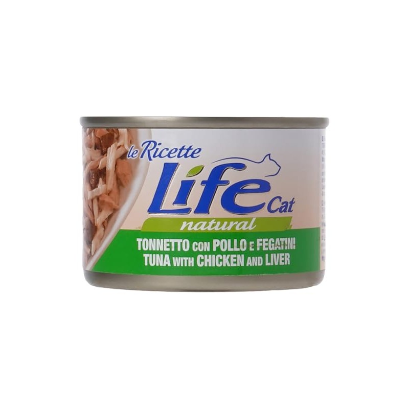 Life Cat 102321 Lattina Le Ricette con Tonno, Pollo e