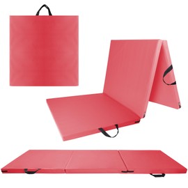 WAWINY 6ft x 2ft Folding Gymnastics Mat - 2-Inch Thick High Density Foam Yoga Mat, Non-Slip Gym Floor Mat for Home Workouts, Pilates & Stretching, Waterproof Oil-Proof Portable Exercise Mat.