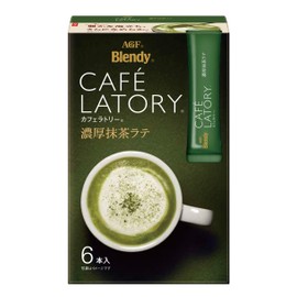 AGF Blendy Kafera Tree Stick Rich Green Tea Latte six × 6 Boxes [Powder] [Individually Packaged Stick]