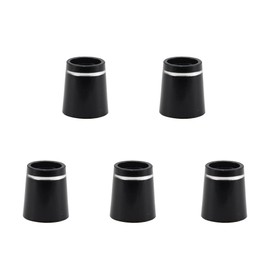 Golf Socket Set of 5 for Wood Silver 1 Line Outer Diameter 0.5 inch (12.2 mm) Inner Diameter 0.3 inch (8.4 mm) Height 0.6 inch (15.0 mm)