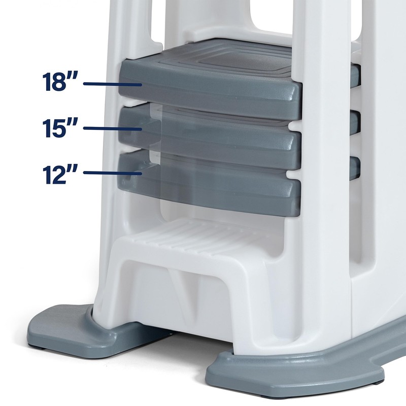 Simplay3 Toddler Tower Montessori Standing Kitchen Step Stool with Sturdy