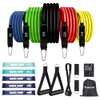 WIKDAY Exercise Resistance Bands with Handles for Working Out, 10-150