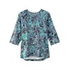Women’s Open-Back Adaptive Criss Cross Neckline Top - Paisley Blues