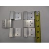 (2) Offset Aluminum 3 Leaf Trailer Cabinet Compartment Door Hinges/Aluminum