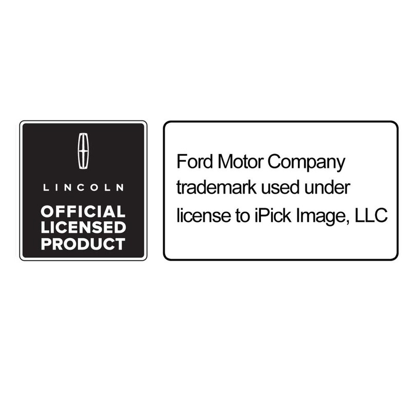 iPick Image for Lincoln Logo in White on Silver Easy-Grip