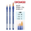 Pentel XZBNR-3S Neo-Sable Paintbrush, Set of 3
