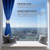 GIRASOLE HOME® Magnetischer Raffhalter aus Stoff in Herzform gepolstert mit