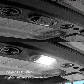 u-Box Wrangler Interior Light Bulbs Bright White Interior LED Dome Reading Front & Rear Upper Reading Lights for Jeep JK Wrangler & Unlimited 2007-2018 - 3Pcs