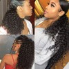 R RACILY HAIR Curly Human Hair Ponytail with Wrap Drawstring