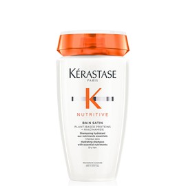 KÉRASTASE Nutritive, Gentle Hydrating Shampoo for Dry Hair, Nourishing Protein Formula with Niacinamide, Moisturises, Softness and Restores Thickness and Shine, Bain Satin, 250 ml