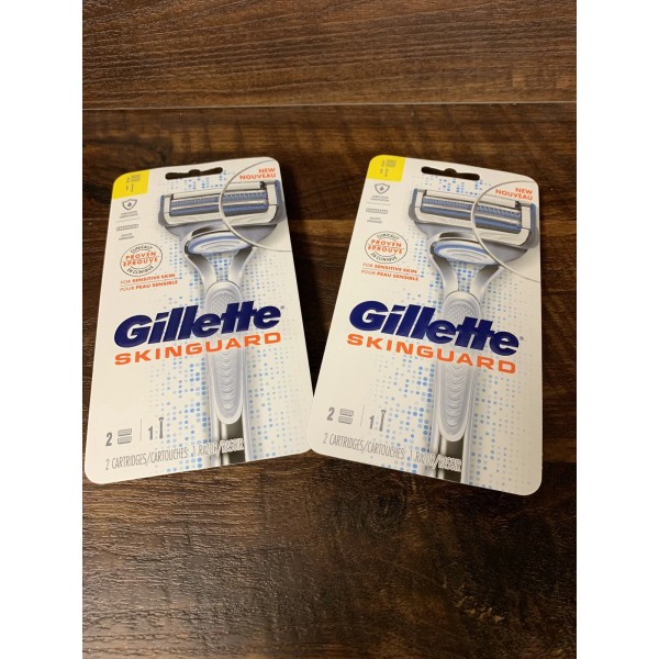 Gillette (2)Gillette SkinGuard Mens Razor 1 Handle + 2 Razor
