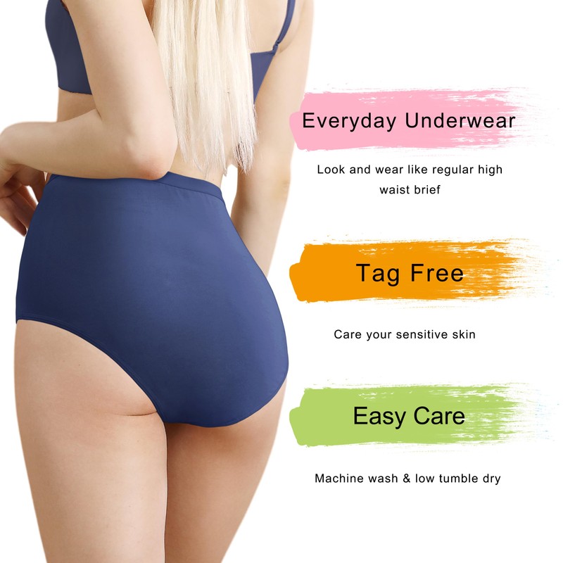 IRISMORII Washable Incontinence Panties for Women Bladder Leak Proof Underwear