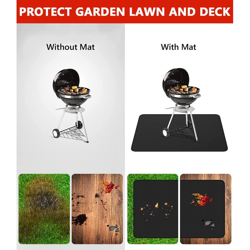 Protebox 75 x 40 inch Under Grill Mats for Outdoor