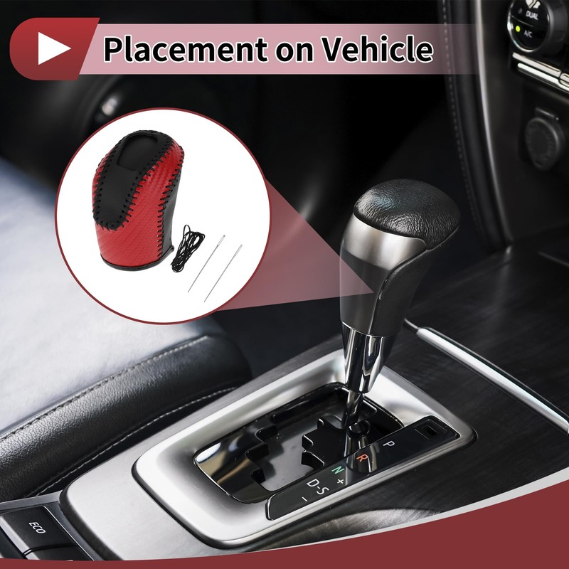 X AUTOHAUX Anti-Slip Gear Shift Knob Cover Car Stick Shifting