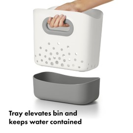 OXO Tot Stand Up Bath Toy Storage – Gray