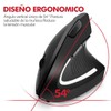 Rabbitstorm Mouse Inalámbrico, Ratón Inalámbrico Ergonómico Recargable, Ratón Vertical Óptico
