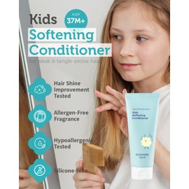 GOONGBE Kids' Korean Silicone-Free Low pH Fresh Shampoo & Conditioner for Sensitive Scalp - Deep Cleansing for Oily Scalps & Softening for Weak, Frizzy Hair - Allergen-Free Scent, 10.1 fl.oz & 6.76 oz