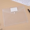 HUATEEN Pack of 10 A4 Clear Plastic Envelopes, 24x30.5cm 11-Hole